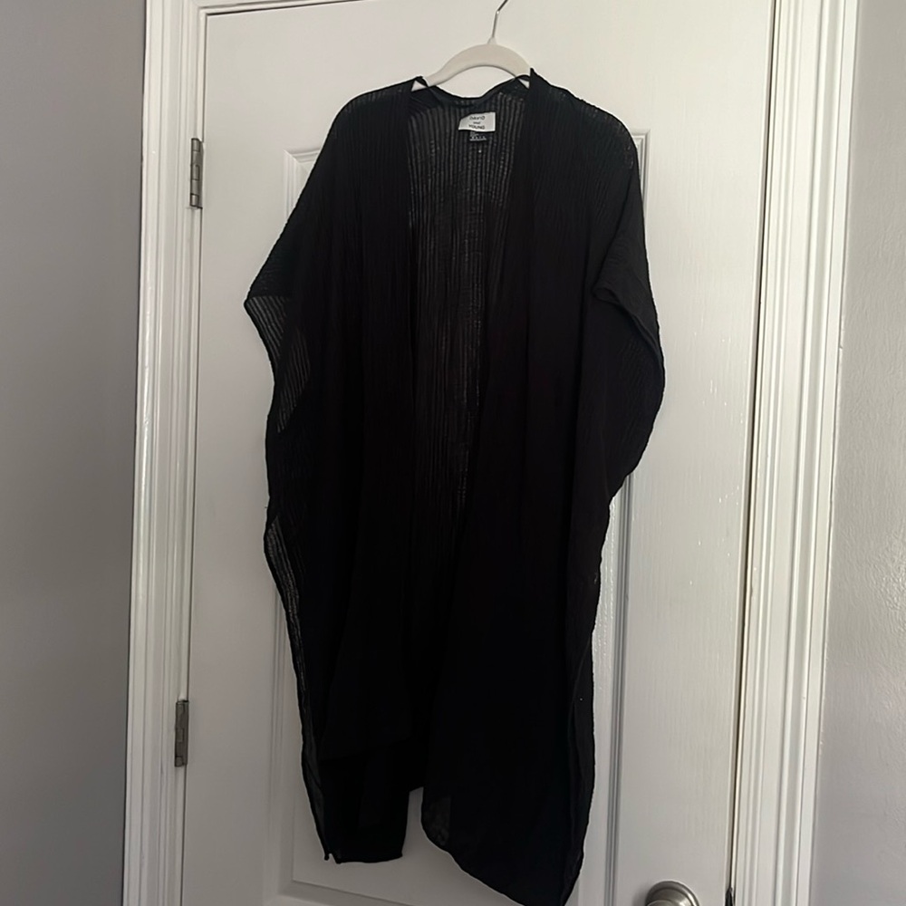 Black swim coverup